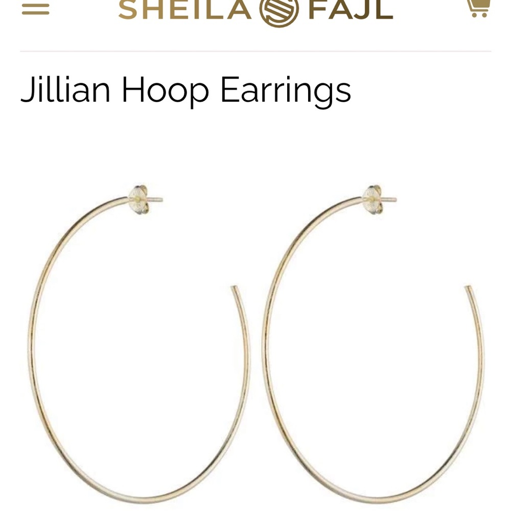 Sheila Fajl Jillian Hoop Earrings